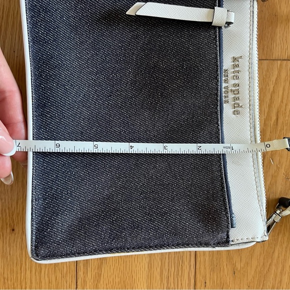 Kate spade white/denim crossbody purse - Picture 9 of 10